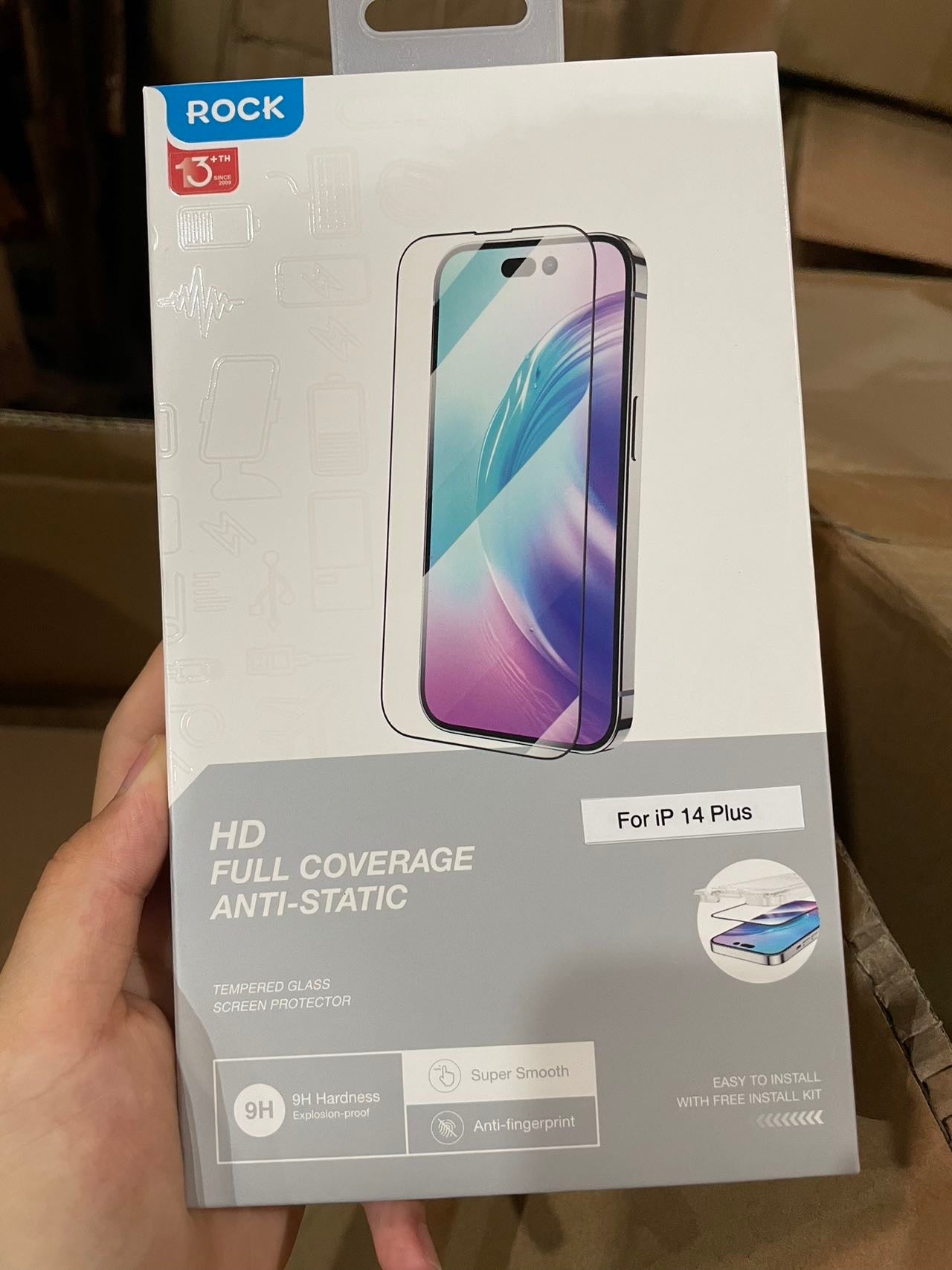 iphone 14 Plus naked eye full screen high-definition anti-static tempered film (0.33mm, 1 piece)