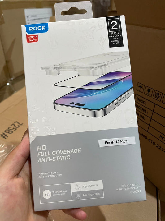 iphone 14 Plus naked eye full screen high-definition anti-static tempered film (0.33mm, 2 pieces)