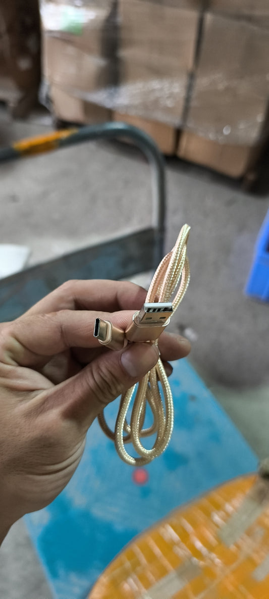 Data cable braid TC gold