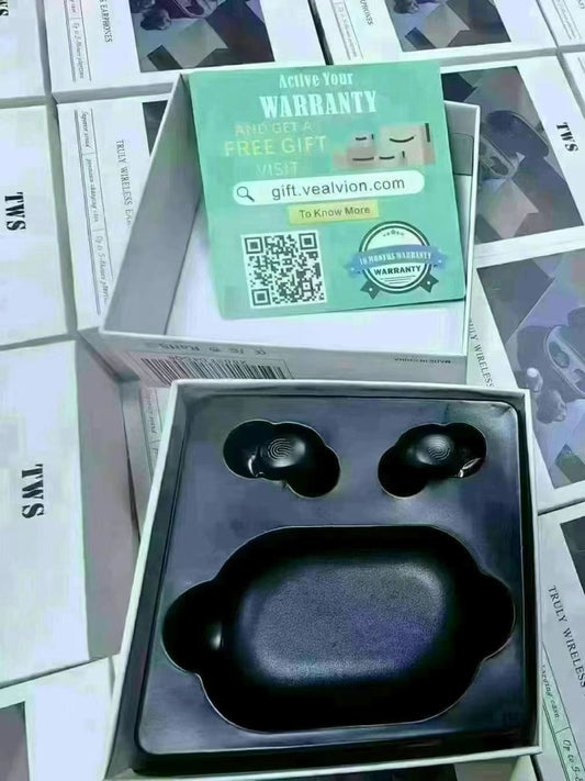 TWS Bluetooth Earbuds, Charging Case with Power Bank Function, Dual Earbuds with Touch Control, Hard Flip-Top Box Packaging